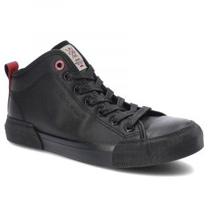 Czarne Trampki Cross Jeans Damskie Wygodne Obuwie