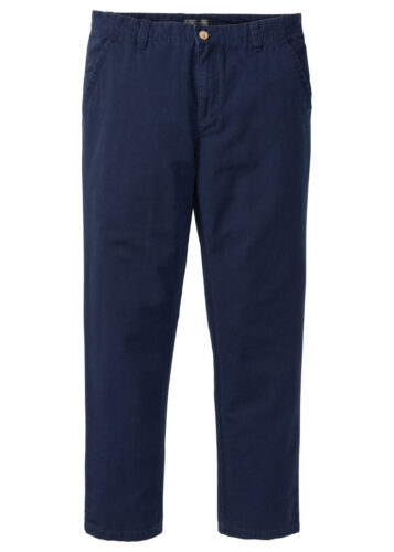 Spodnie chino Regular Fit bonprix ciemnoniebieski
