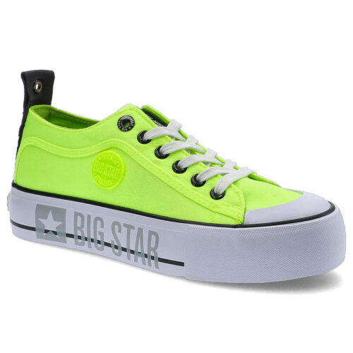 Żółte Trampki Big Star Damskie Stylowe Półbuty